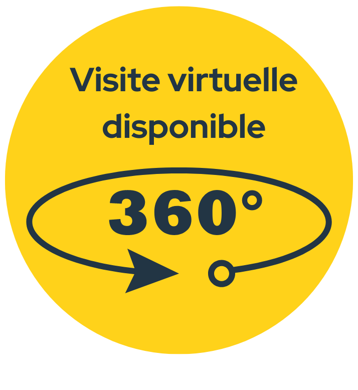 badge visite virtuelle jaune