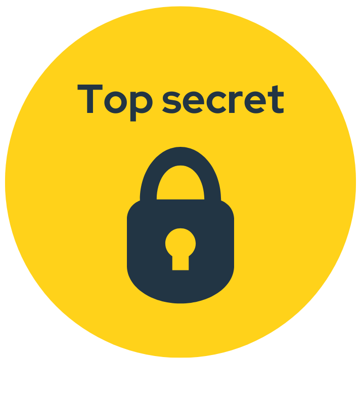 Badge Top secret - coaching Lemon Street